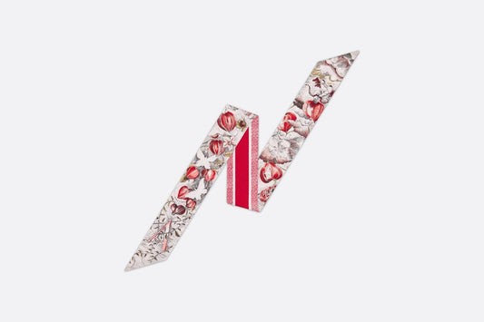 ABCDior A Alkékenge - Amour Mitzah Scarf • Ivory Multicolor Silk Twill