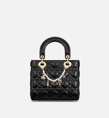 Plan de Paris Bag Jewelry • Gold-Finish Metal with White Resin Pearls and Silver-Tone Crystals