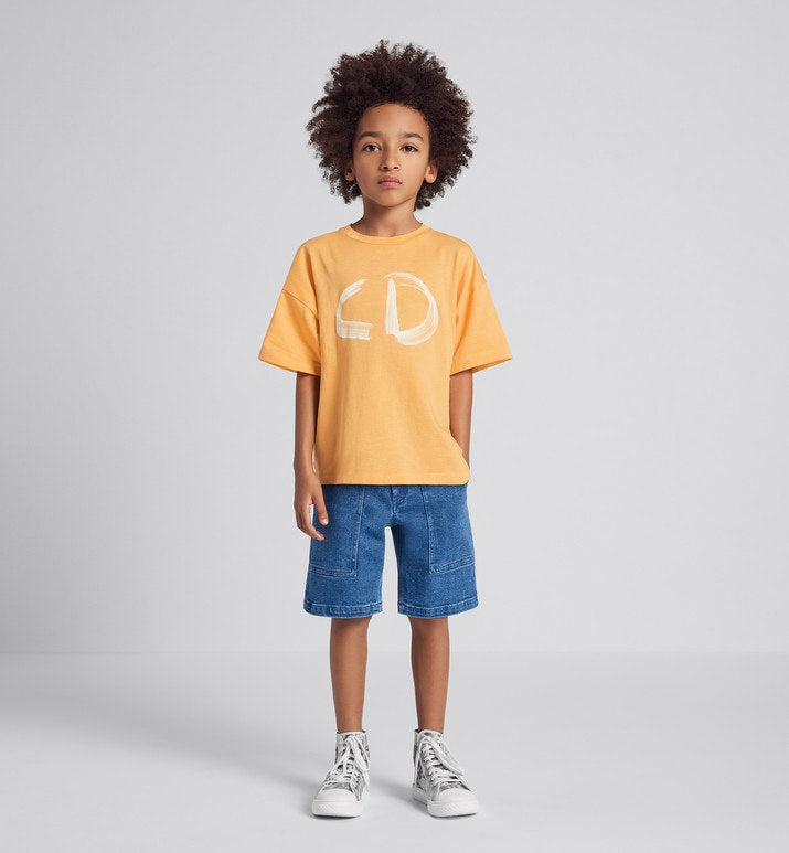 Kid's Bermuda Shorts • Blue Cotton Denim