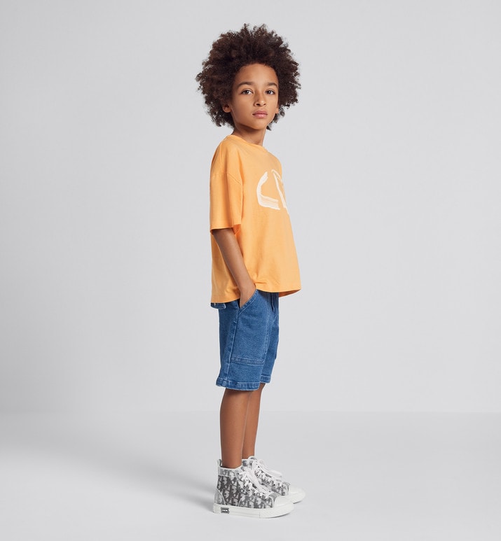 Kid's Bermuda Shorts • Blue Cotton Denim