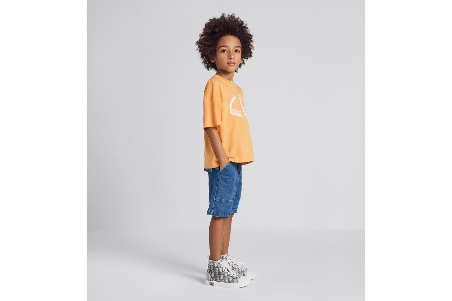 Kid's Bermuda Shorts • Blue Cotton Denim