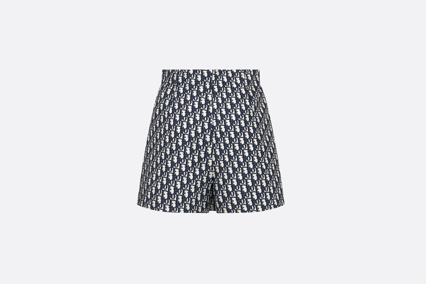 Skort • Blue and Ecru Technical Taffeta Jacquard with Dior Oblique Motif