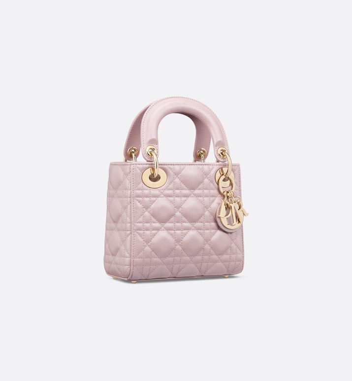 Mini Lady Dior Bag • Lotus Pearlescent Cannage Lambskin