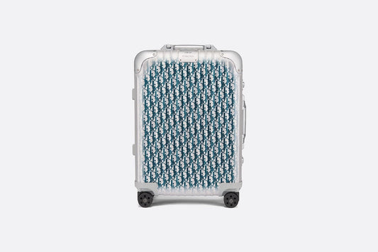 DIOR AND RIMOWA Carry-On Luggage • Gradient Blue Dior Oblique Aluminum
