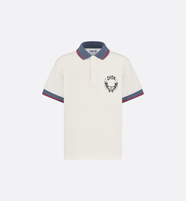 Kid's Polo Shirt • Ivory Cotton Piqué