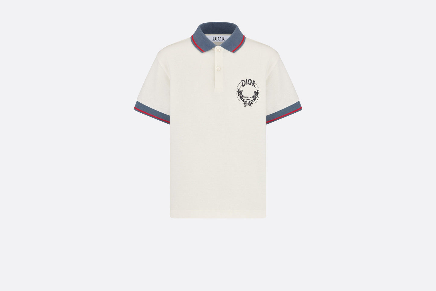 Kid's Polo Shirt • Ivory Cotton Piqué