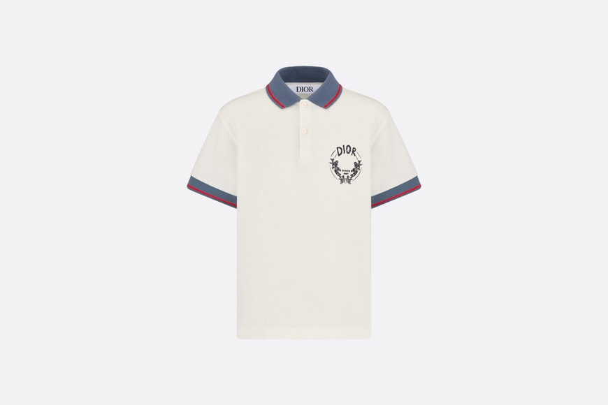 Kid's Polo Shirt • Ivory Cotton Piqué