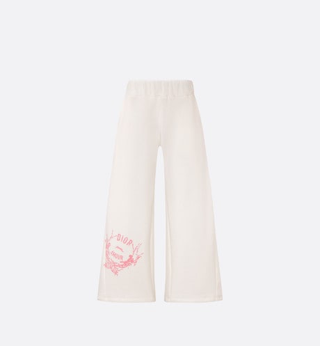 Kid's Loose Pants • Ivory Cotton-Blend Fleece