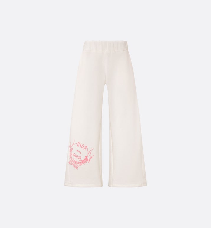 Kid's Loose Pants • Ivory Cotton-Blend Fleece