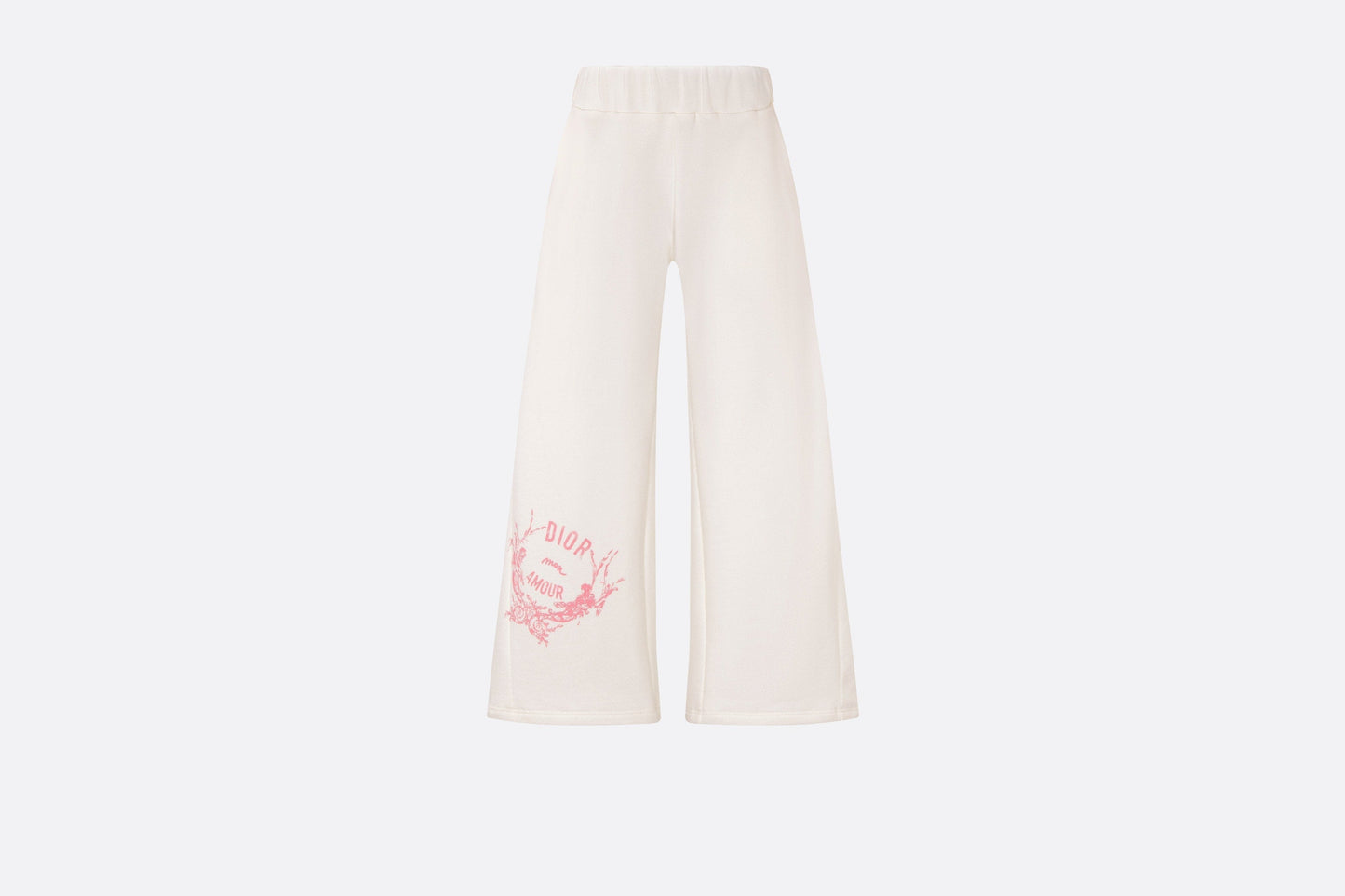 Kid's Loose Pants • Ivory Cotton-Blend Fleece