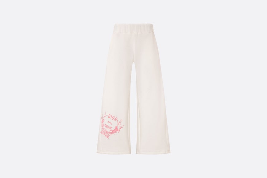 Kid's Loose Pants • Ivory Cotton-Blend Fleece