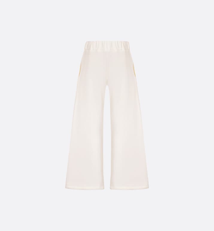 Kid's Loose Pants • Ivory Cotton-Blend Fleece