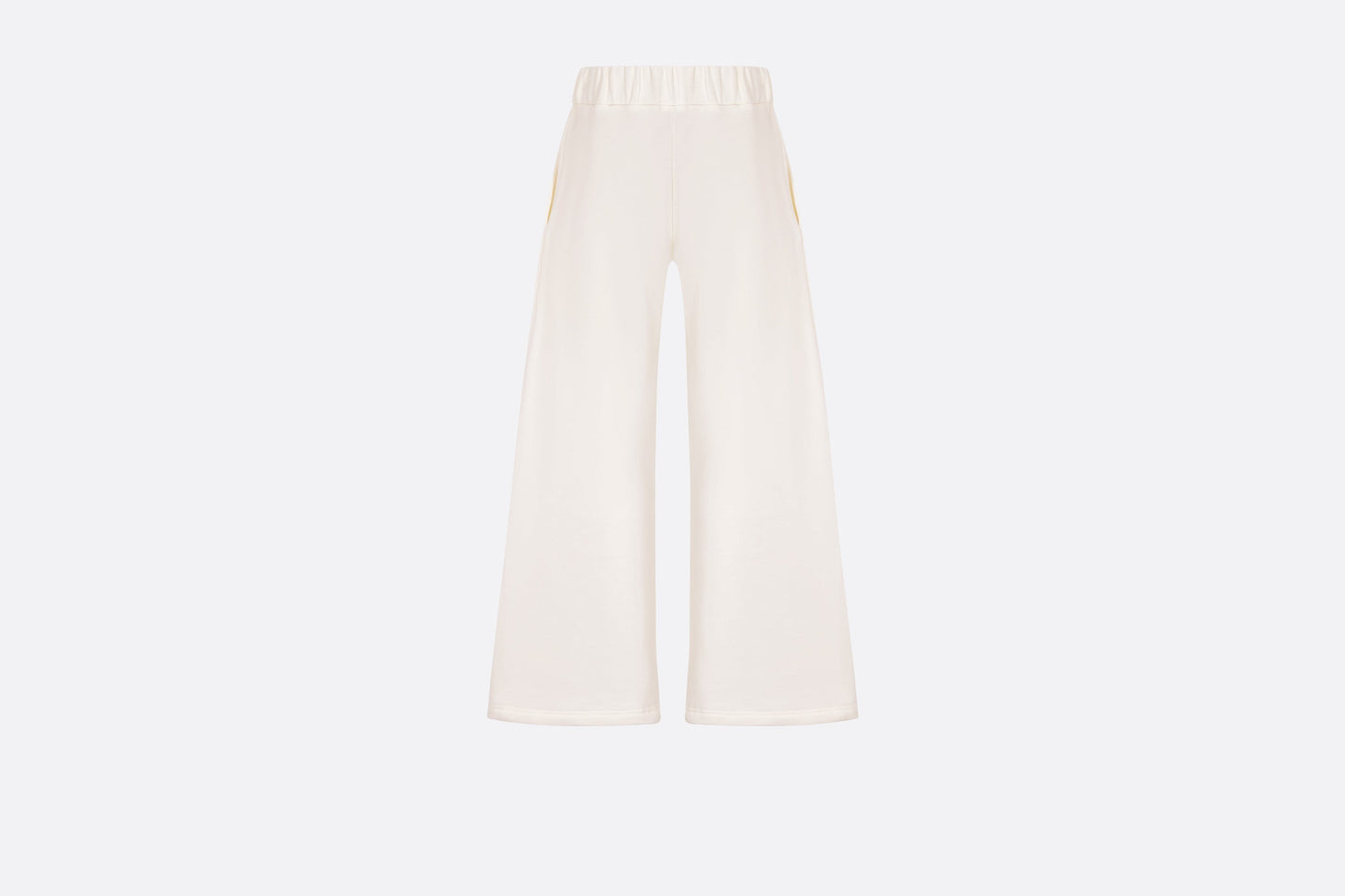 Kid's Loose Pants • Ivory Cotton-Blend Fleece