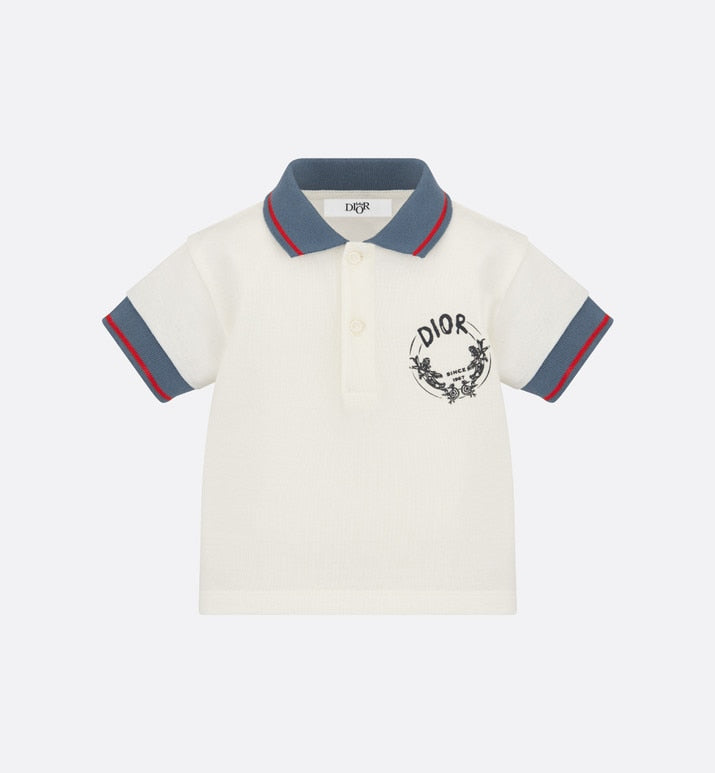 Baby Polo Shirt • Ivory Cotton Piqué
