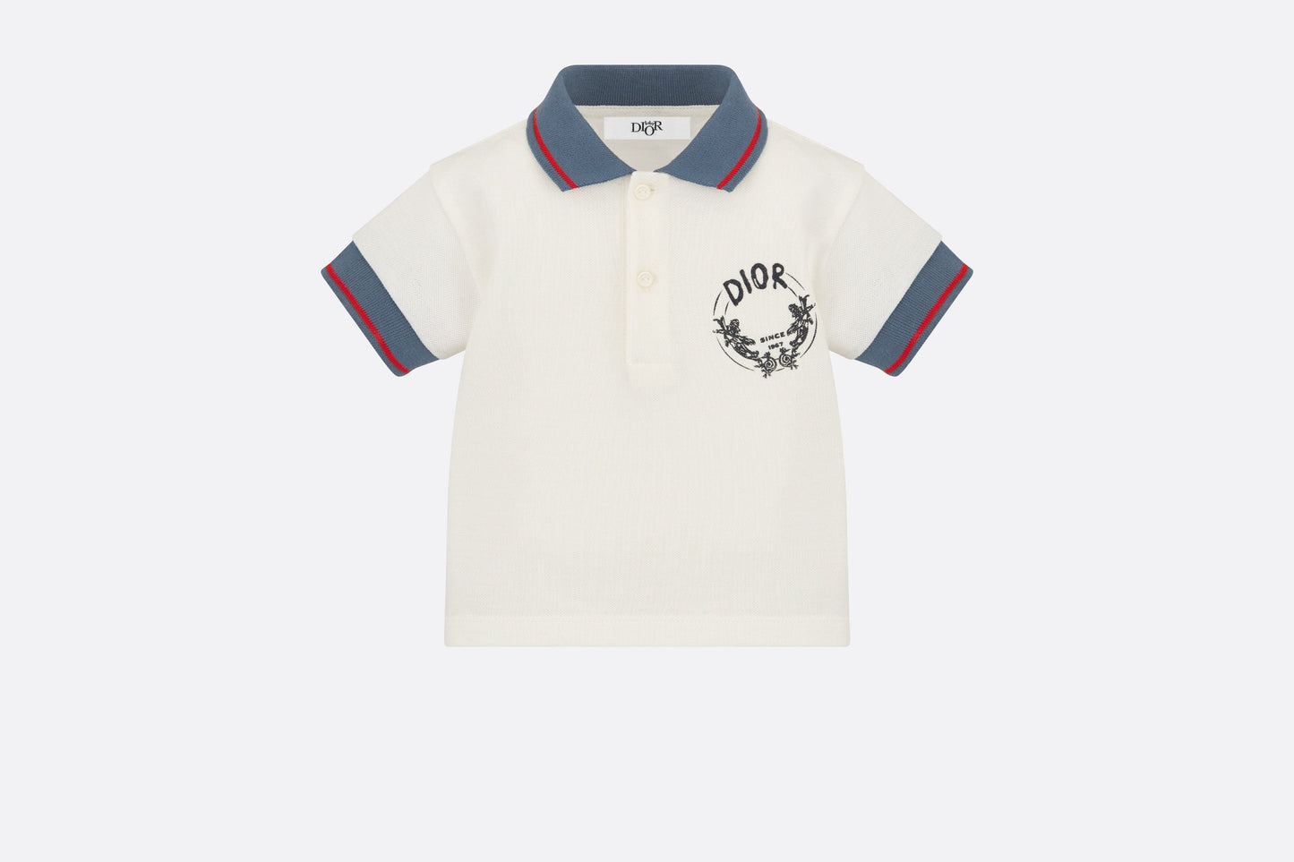 Baby Polo Shirt • Ivory Cotton Piqué