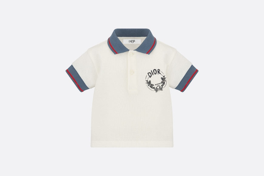 Baby Polo Shirt • Ivory Cotton Piqué