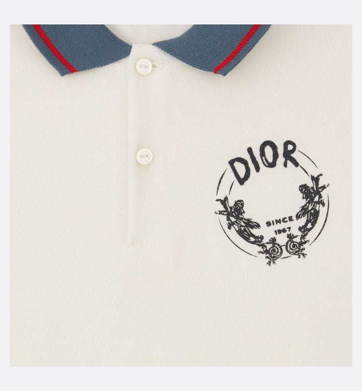 Baby Polo Shirt • Ivory Cotton Piqué