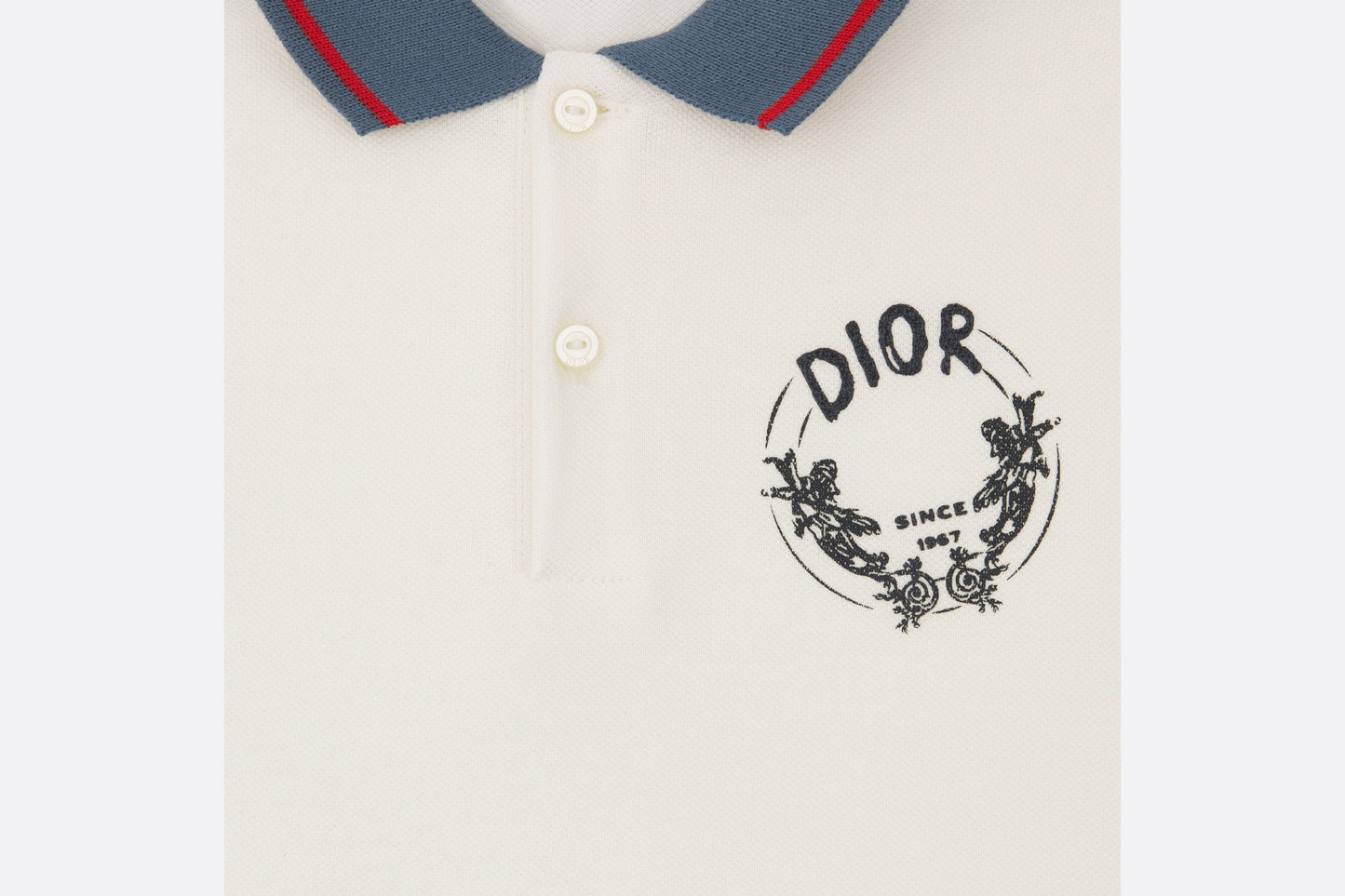 Baby Polo Shirt • Ivory Cotton Piqué