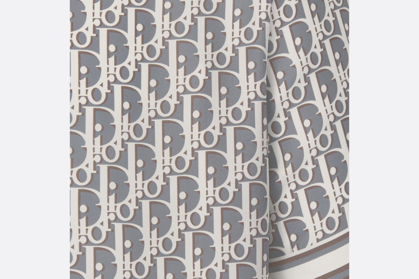 Dior Oblique Short-Sleeved Shirt • Gray Silk Twill