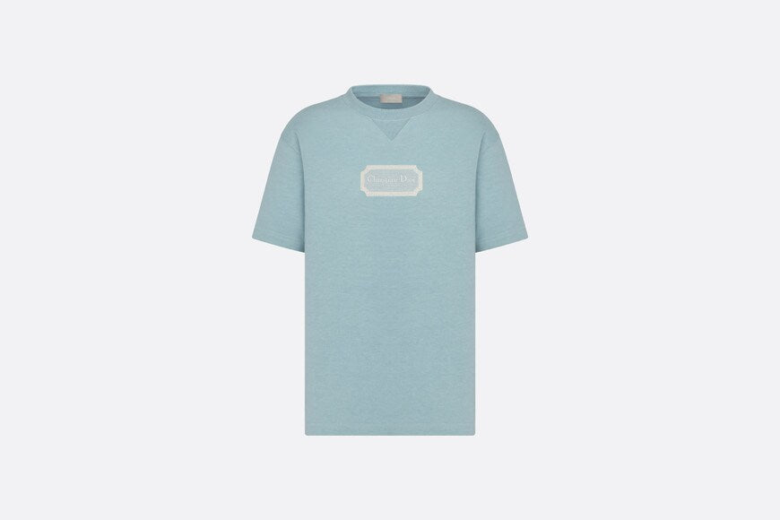 Christian Dior Couture Relaxed-Fit T-Shirt • Blue Cotton Jersey