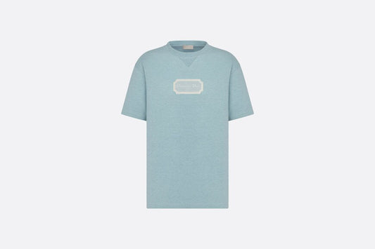 Christian Dior Couture Relaxed-Fit T-Shirt • Blue Cotton Jersey