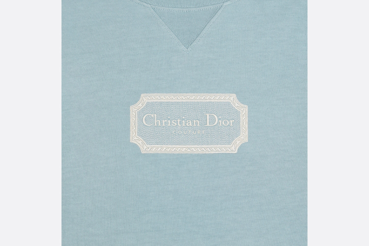 Christian Dior Couture Relaxed-Fit T-Shirt • Blue Cotton Jersey