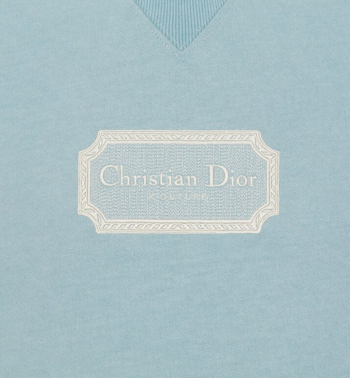 Christian Dior Couture Sweatshirt • Blue Cotton Fleece