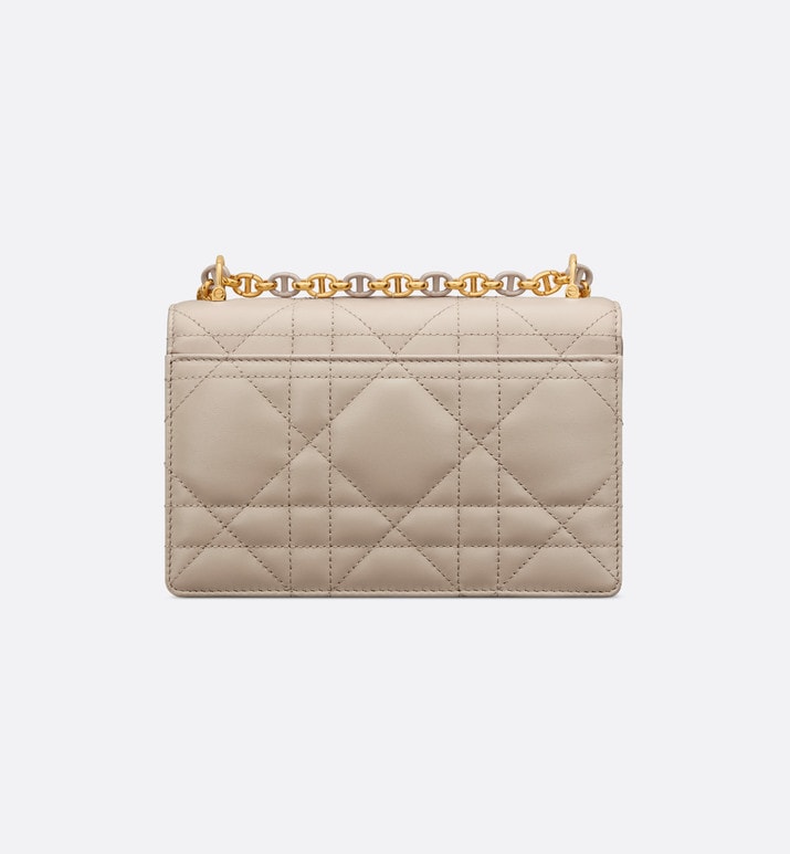 Miss Caro Mini Bag • Powder Beige Macrocannage Lambskin