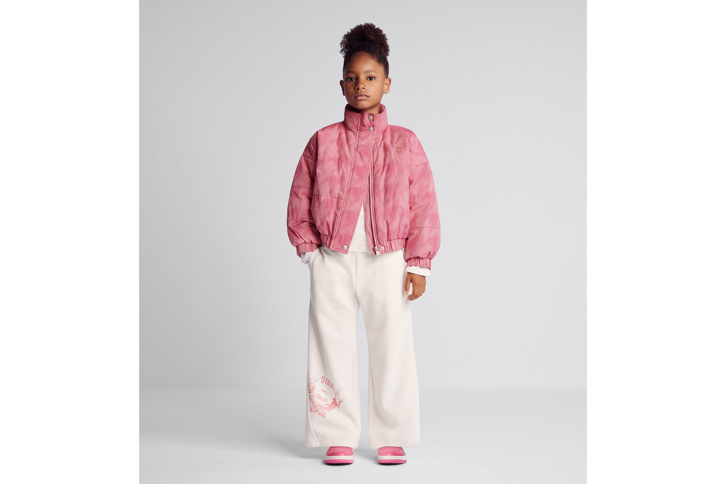 Kid's Loose Pants • Ivory Cotton-Blend Fleece