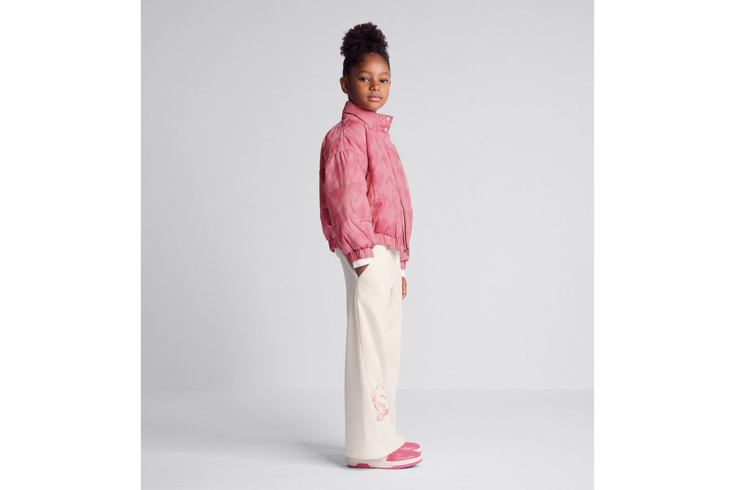 Kid's Loose Pants • Ivory Cotton-Blend Fleece