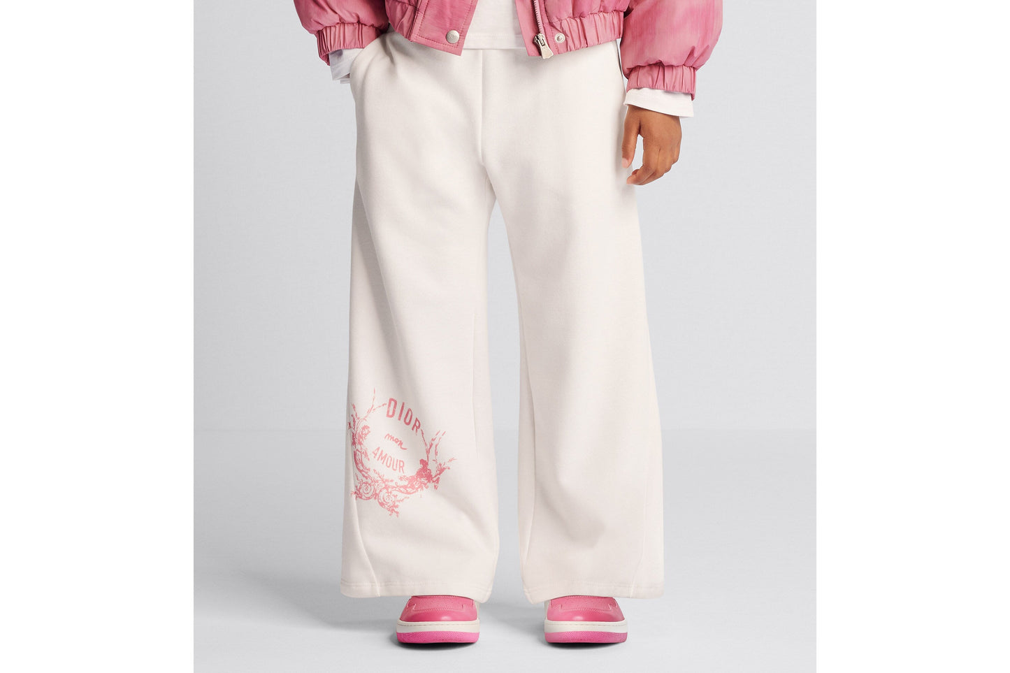 Kid's Loose Pants • Ivory Cotton-Blend Fleece