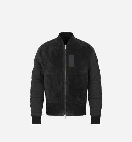 Zipped Varsity Blouson • Black Calfskin