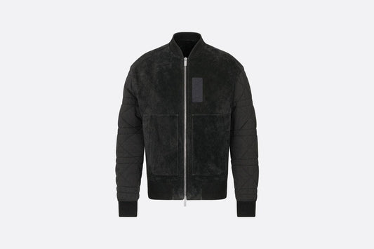 Zipped Varsity Blouson • Black Calfskin