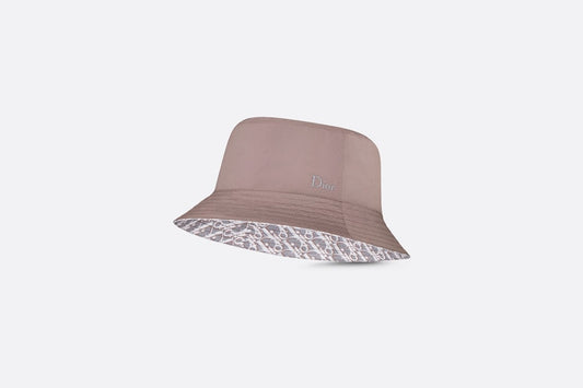 Reversible Dior Oblique Bucket Hat • Plum Technical Fabric