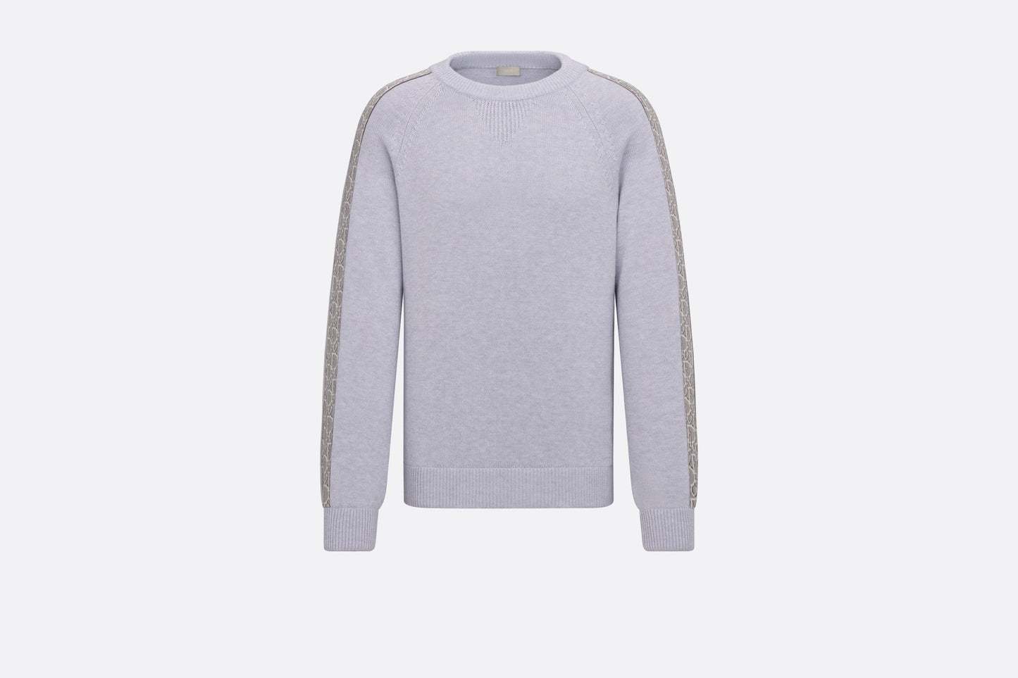 Sweater with Dior Oblique Inserts • Gray Cotton Jersey