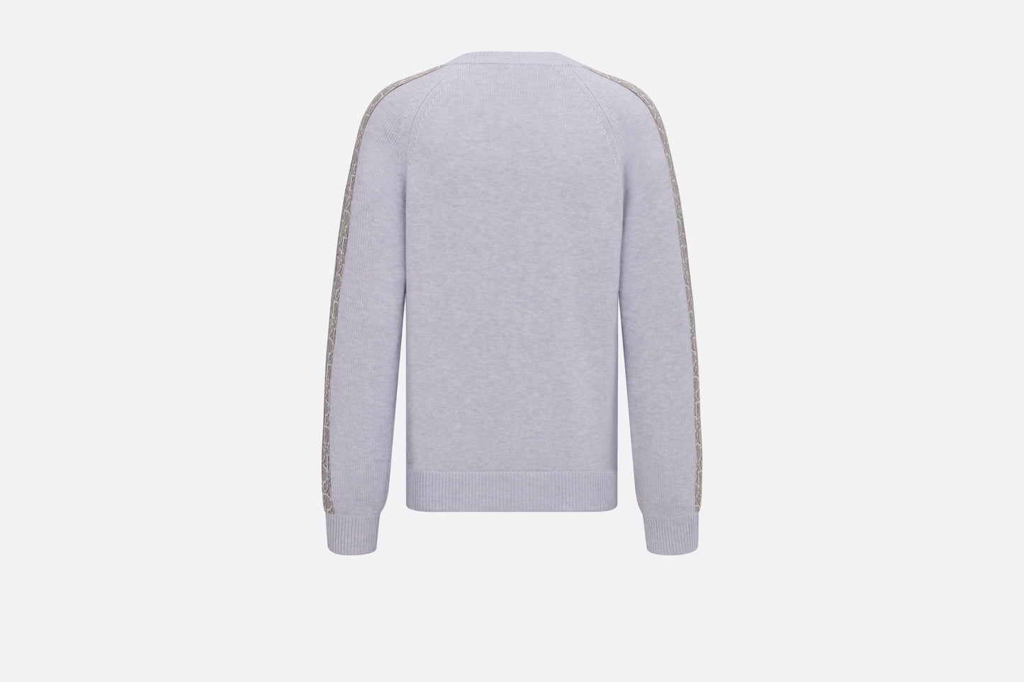 Sweater with Dior Oblique Inserts • Gray Cotton Jersey