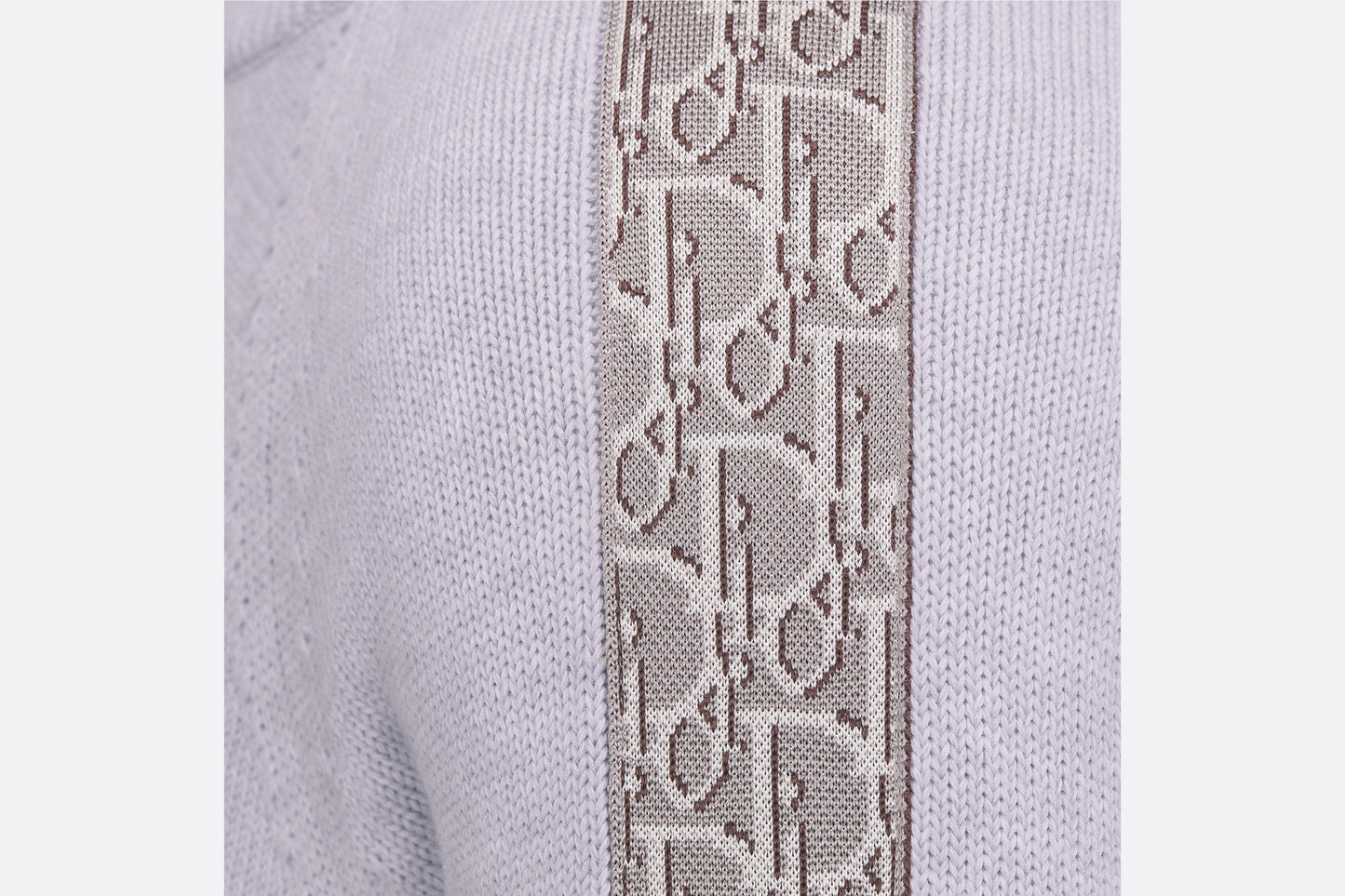 Sweater with Dior Oblique Inserts • Gray Cotton Jersey