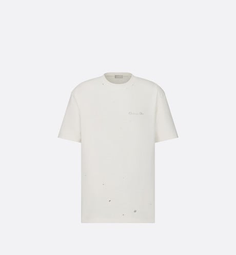 Christian Dior Couture Relaxed-Fit T-Shirt • White Cotton Jersey