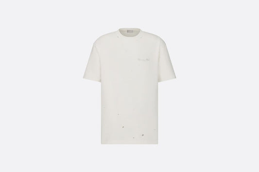 Christian Dior Couture Relaxed-Fit T-Shirt • White Cotton Jersey