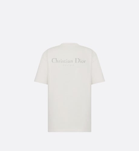 Christian Dior Couture Relaxed-Fit T-Shirt • White Cotton Jersey