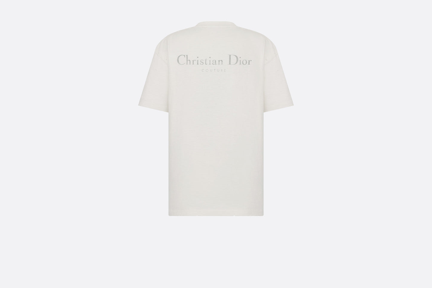 Christian Dior Couture Relaxed-Fit T-Shirt • White Cotton Jersey