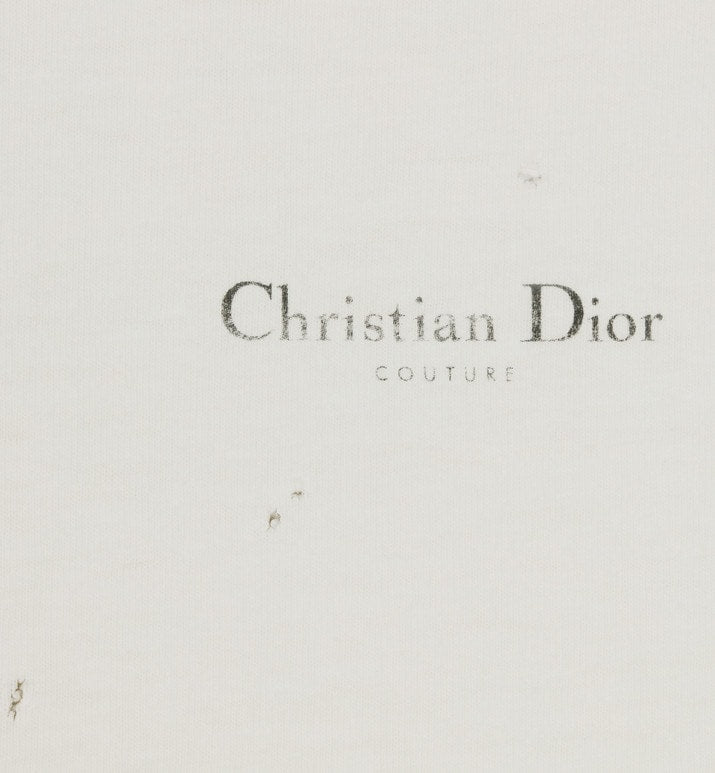 Christian Dior Couture Relaxed-Fit T-Shirt • White Cotton Jersey