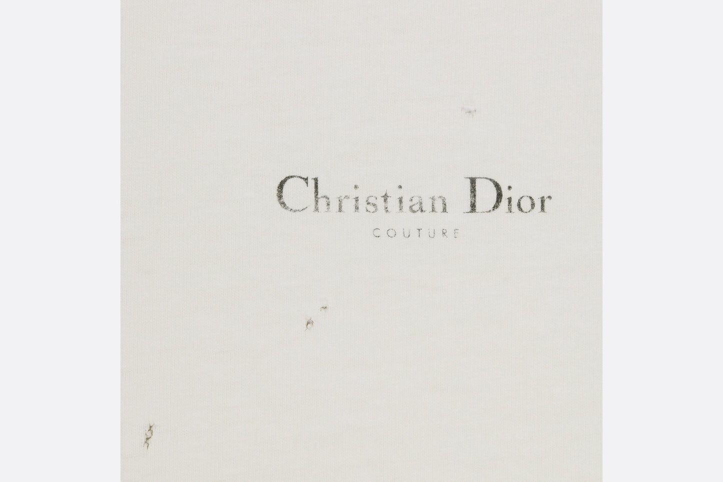 Christian Dior Couture Relaxed-Fit T-Shirt • White Cotton Jersey
