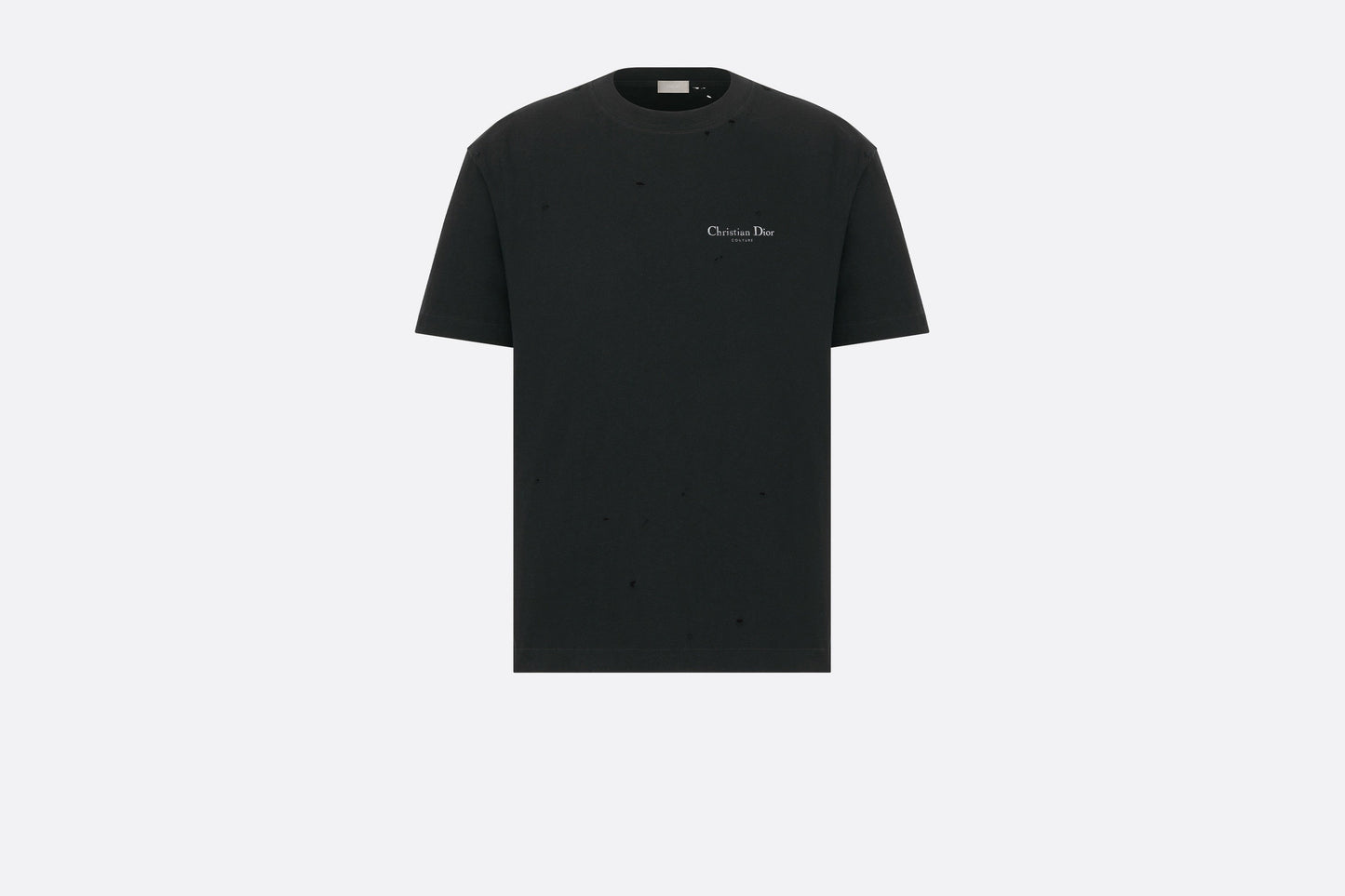 Christian Dior Couture Relaxed-Fit T-Shirt • Black Cotton Jersey