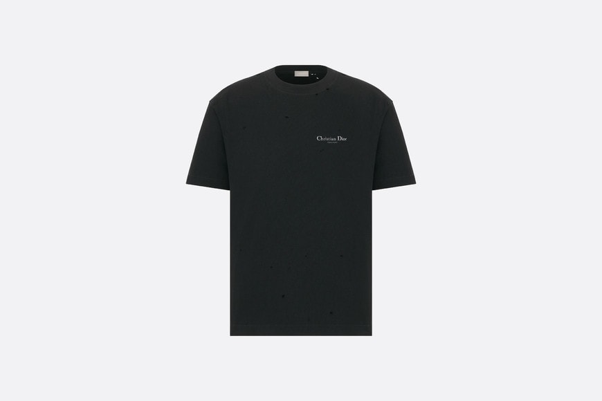 Christian Dior Couture Relaxed-Fit T-Shirt • Black Cotton Jersey