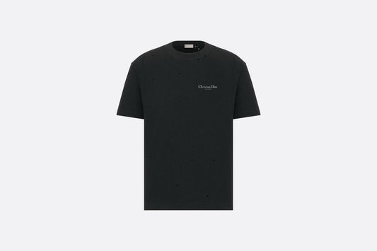 Christian Dior Couture Relaxed-Fit T-Shirt • Black Cotton Jersey