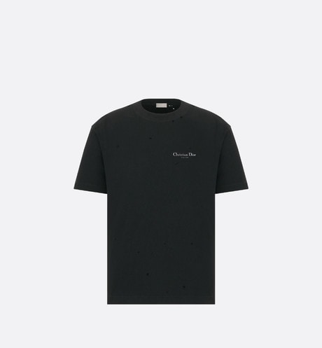 Christian Dior Couture Relaxed-Fit T-Shirt • Black Cotton Jersey