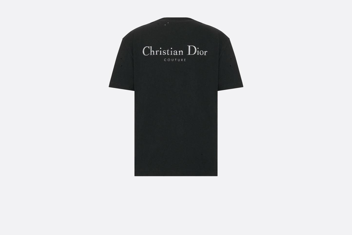 Christian Dior Couture Relaxed-Fit T-Shirt • Black Cotton Jersey