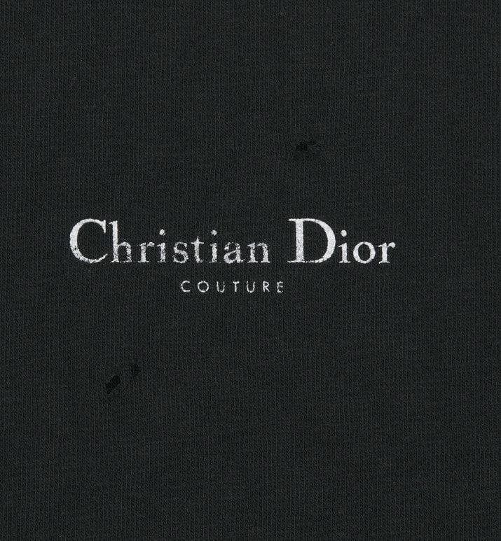Christian Dior Couture Relaxed-Fit T-Shirt • Black Cotton Jersey