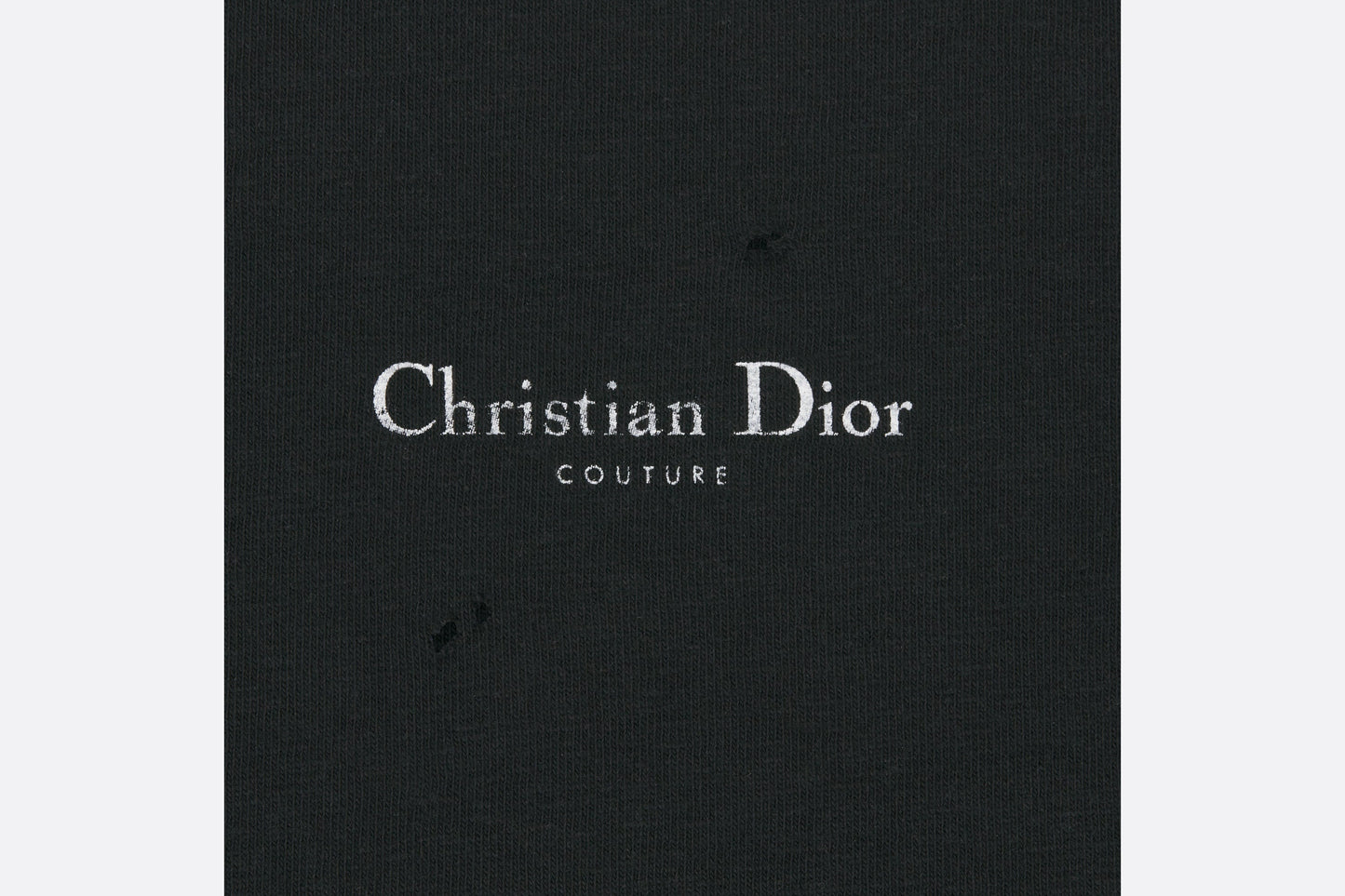 Christian Dior Couture Relaxed-Fit T-Shirt • Black Cotton Jersey